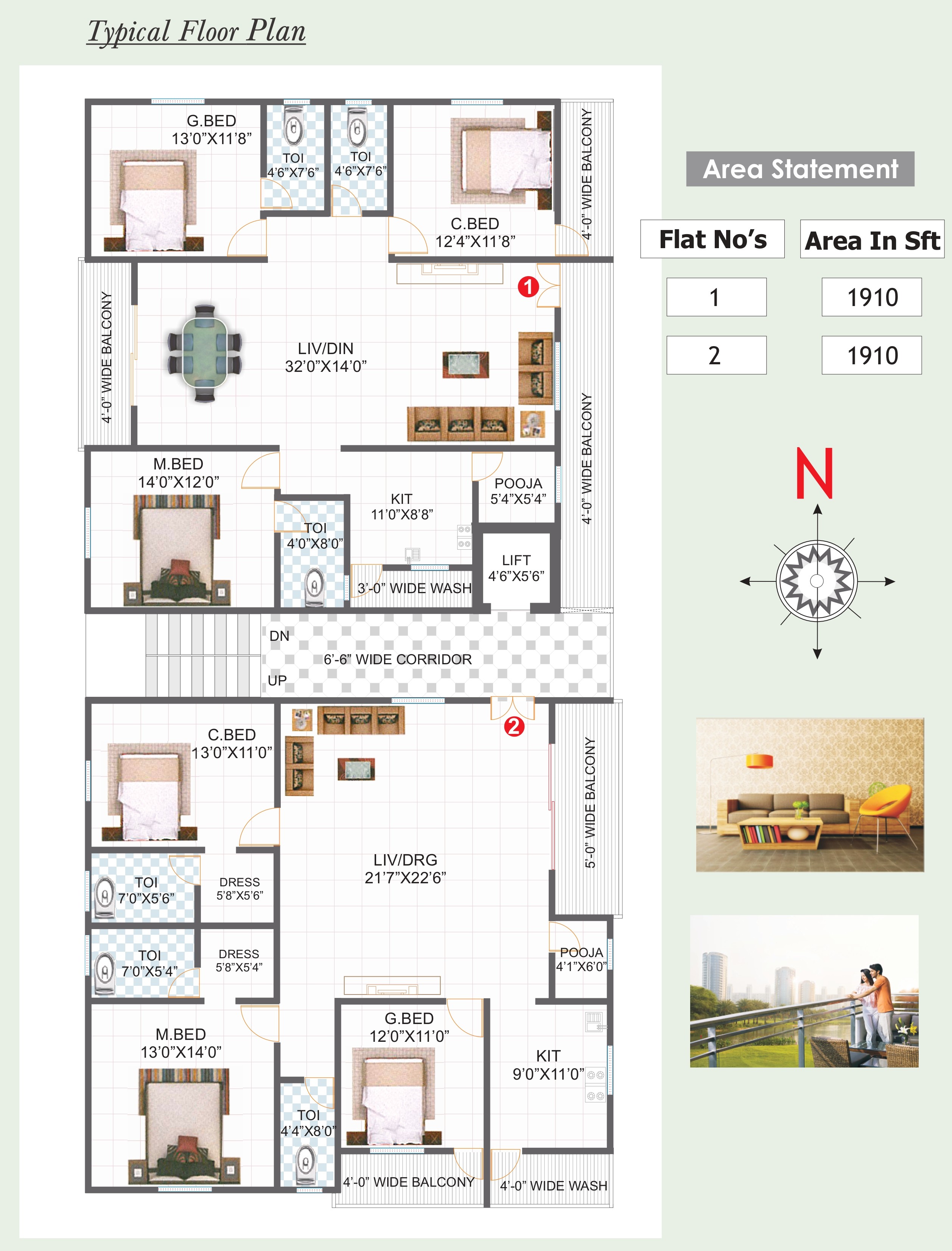 Meghana Sabari Heights floor plan