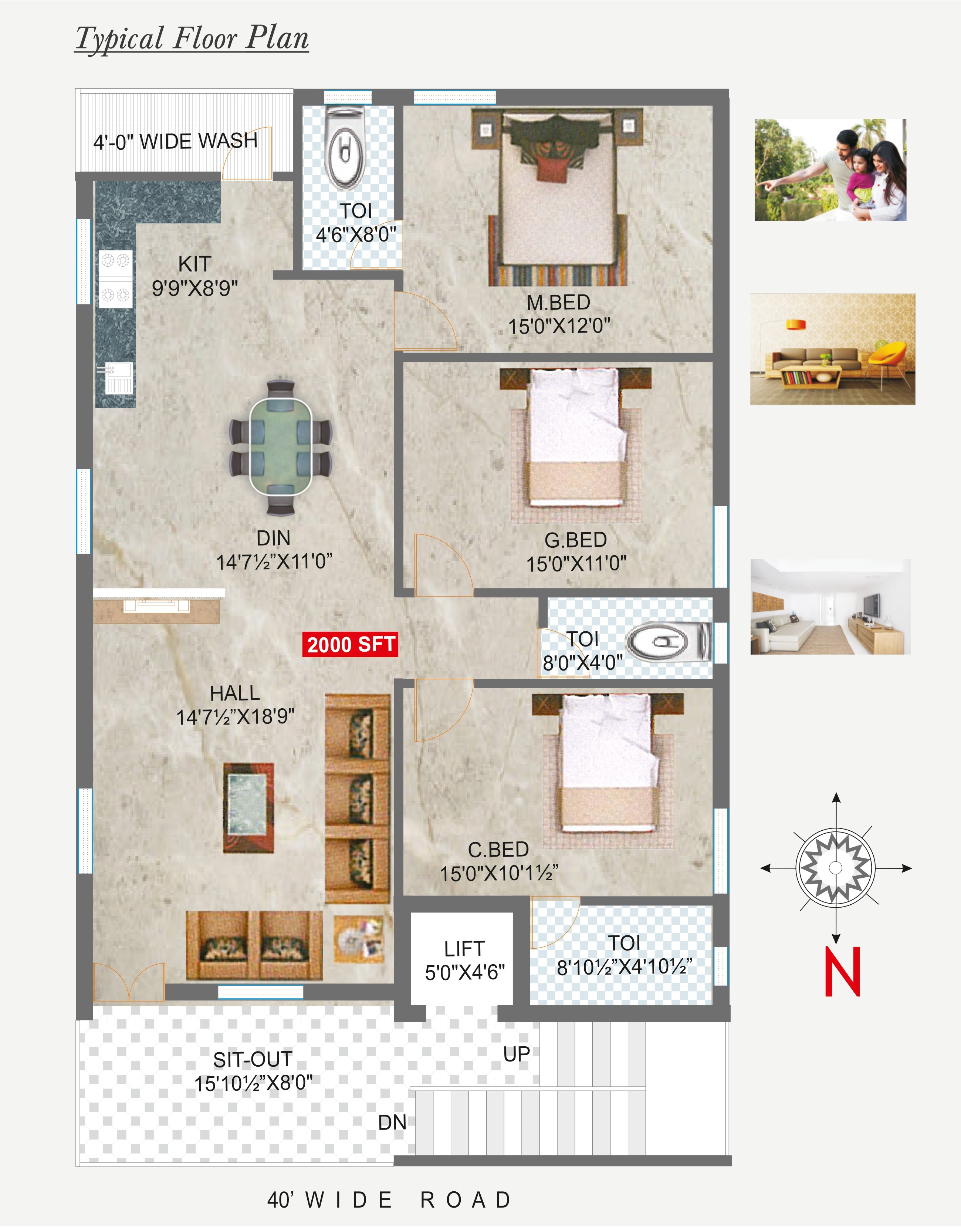 Meghana Satyam Homes Block-I floor plan